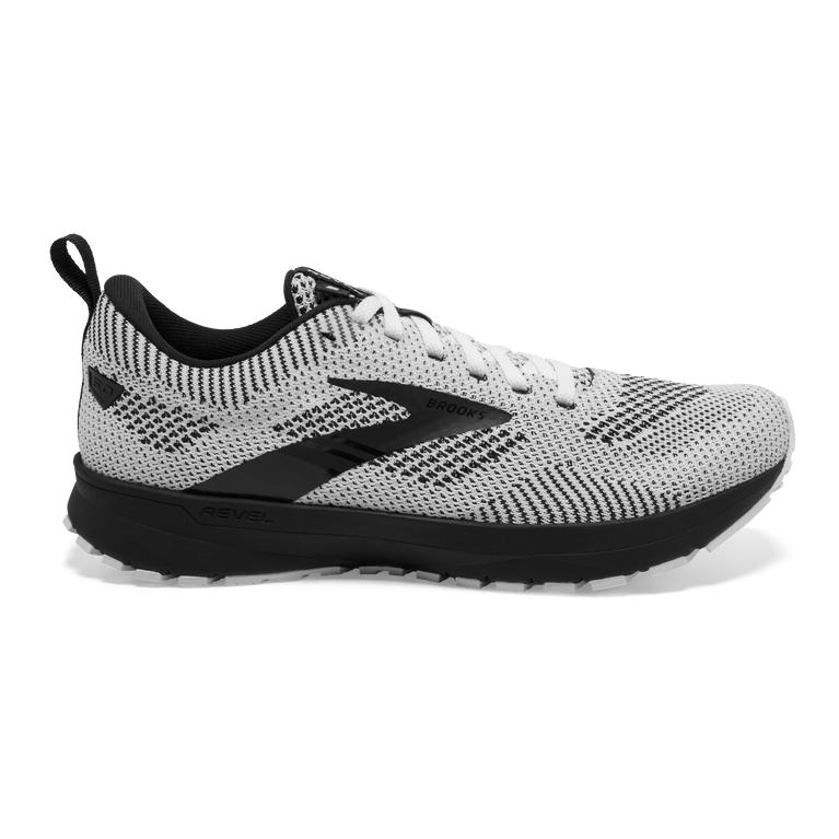 Brooks Women's Revel 5 Performance Road Running Shoes - White/Black (CJGY30472)